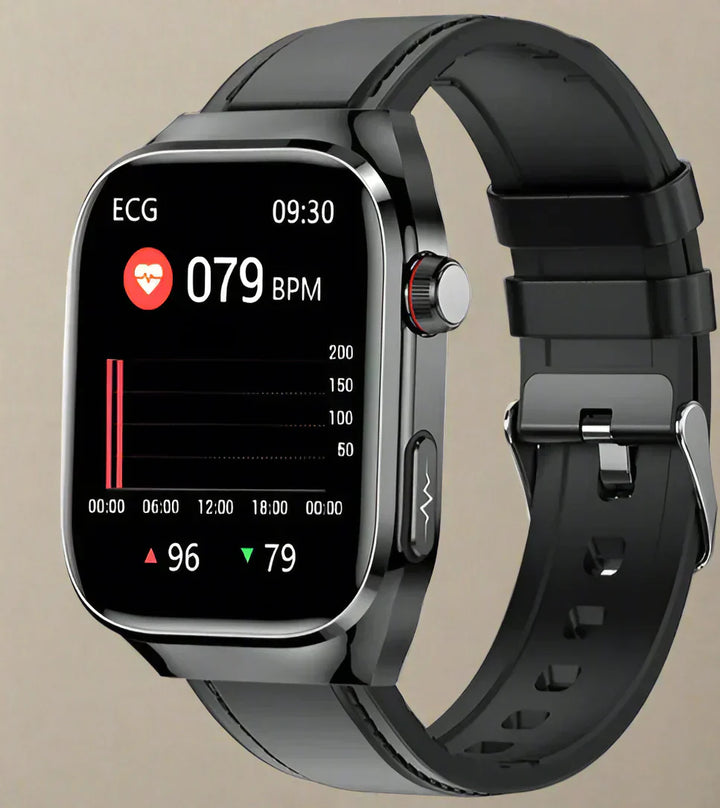Unisex Smartwatch with ECG Blood Sugar Monitor Amoled Display