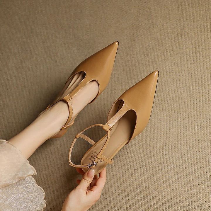 Womens Heels Genuine Leather Classic Fit