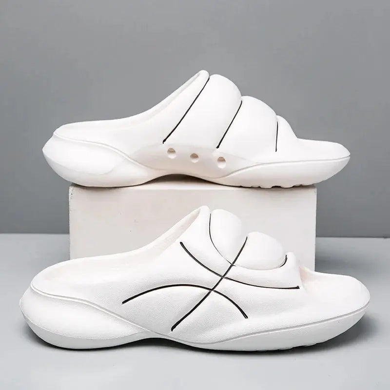 Mens Basketball Slides Soft Cushioned Sports Sandals