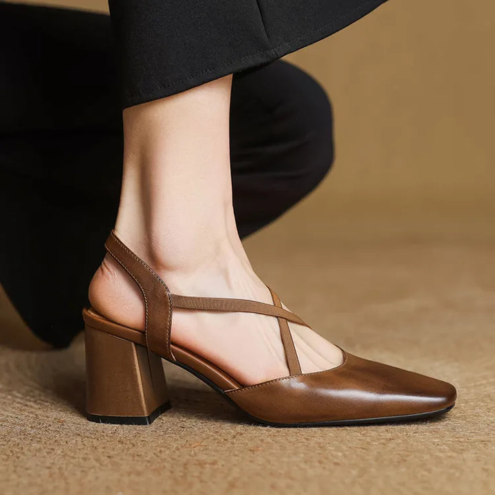 Womens Heels Genuine Leather Classic Fit
