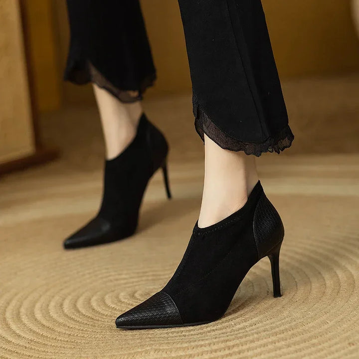 Womens Leather Heels Classic Fit - BritishMode
