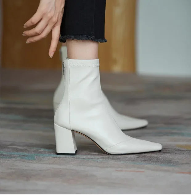 Womens Ankle Boots Leather Classic Fit