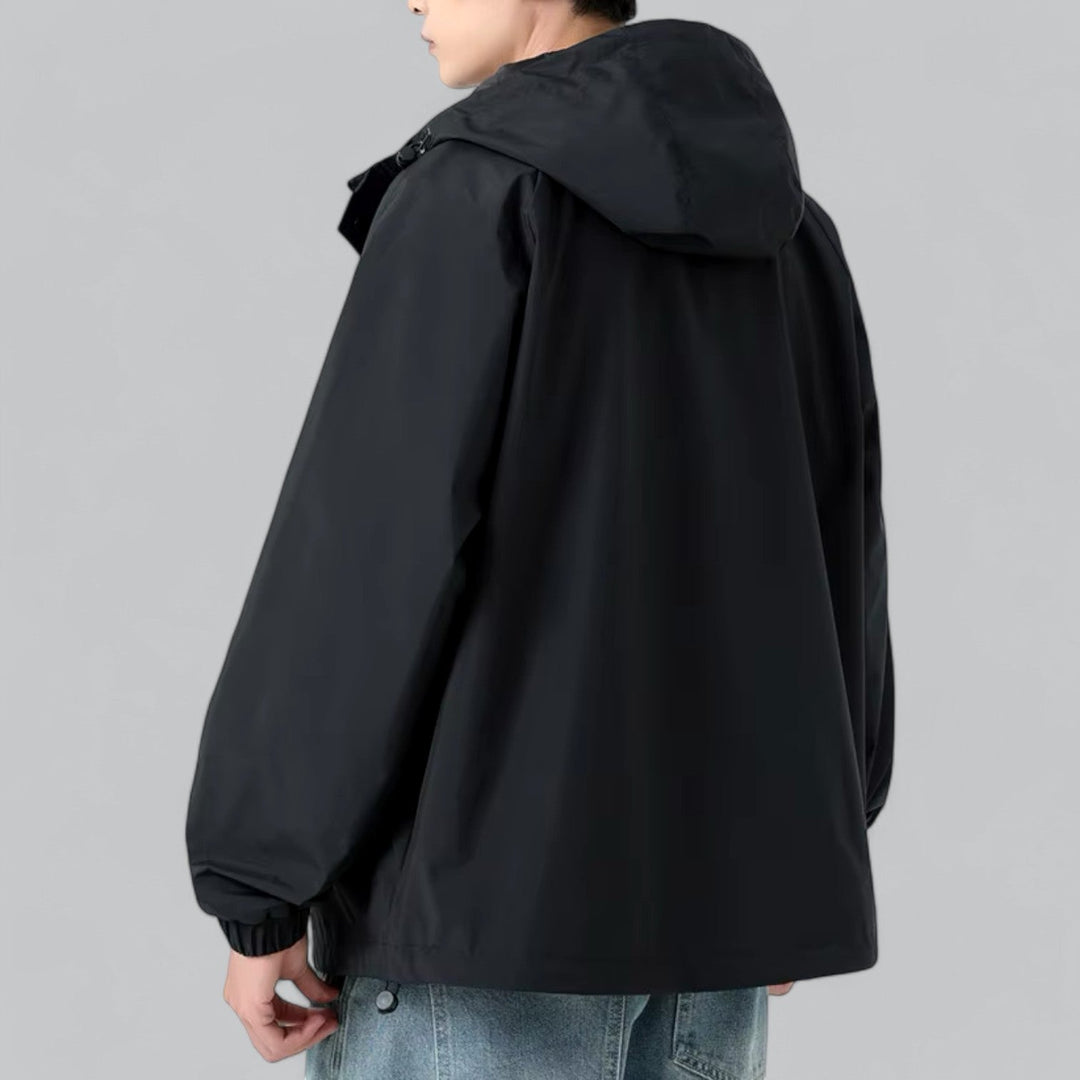 Mens Windbreaker Jacket Weather-Resistant Relaxed Fit