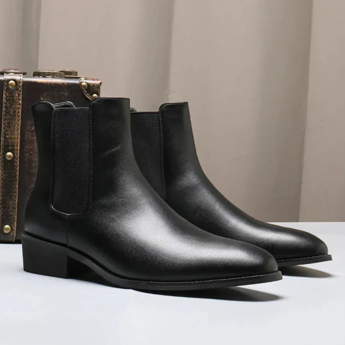 Mens Chelsea Boots Leather Ankle Fit