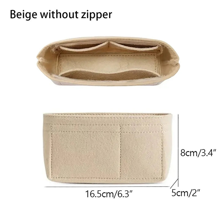 Unisex Organizer Insert Practical Compact Fit for Mini Tote Bags