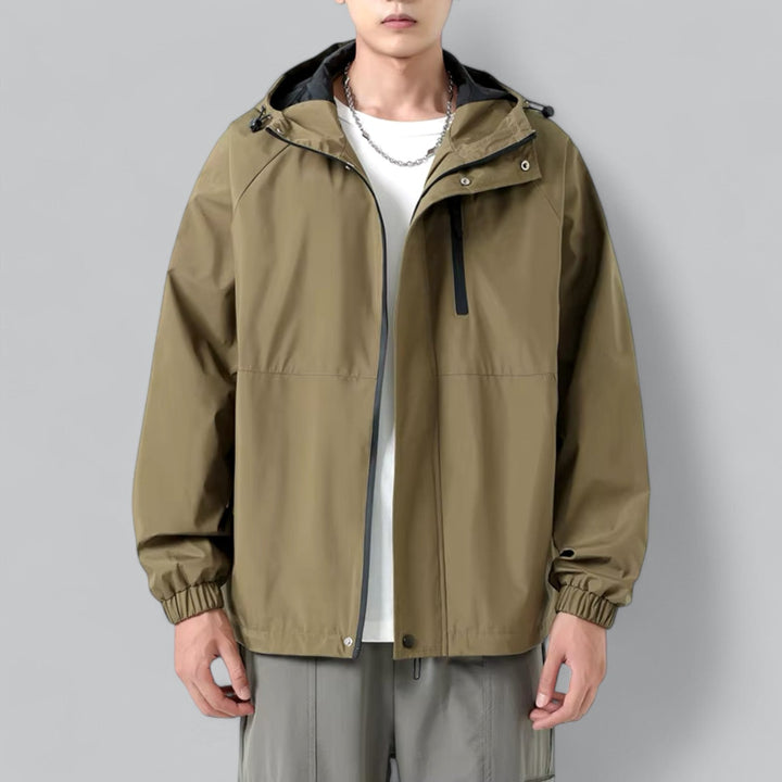 Mens Windbreaker Jacket Weather-Resistant Relaxed Fit