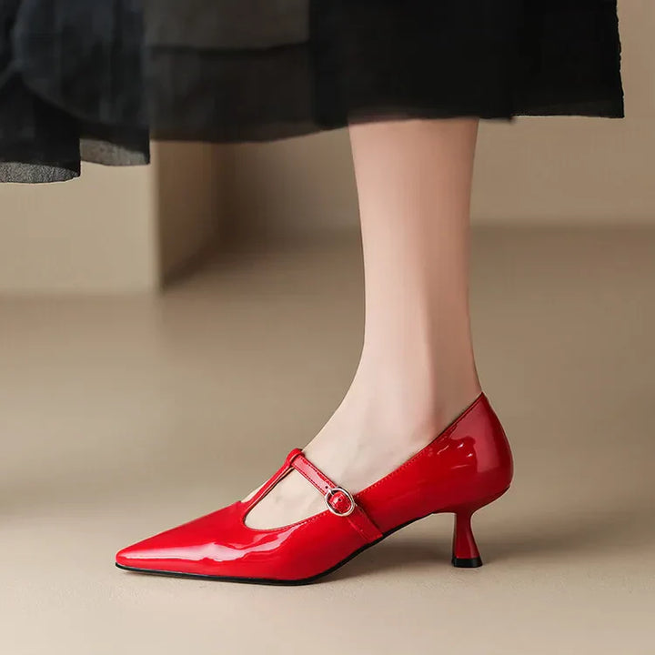 Womens Leather Heels Genuine Leather Classic Fit