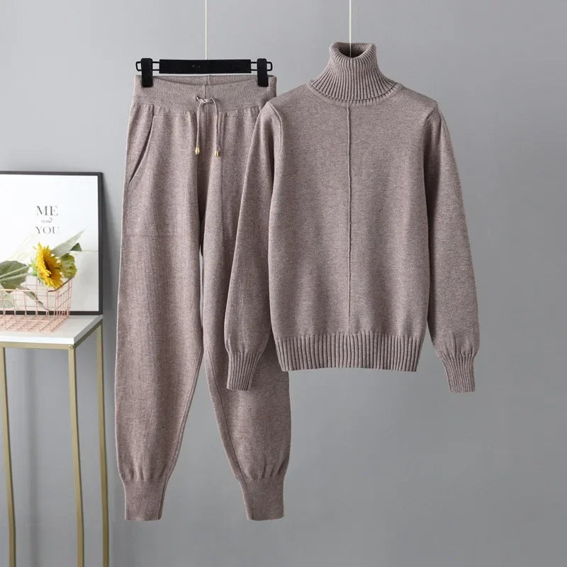 Womens Knit Two-Piece Outfit Cozy Fit