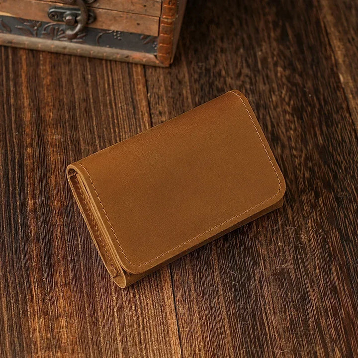 Unisex Leather Phone Accessory Pouch Compact Design