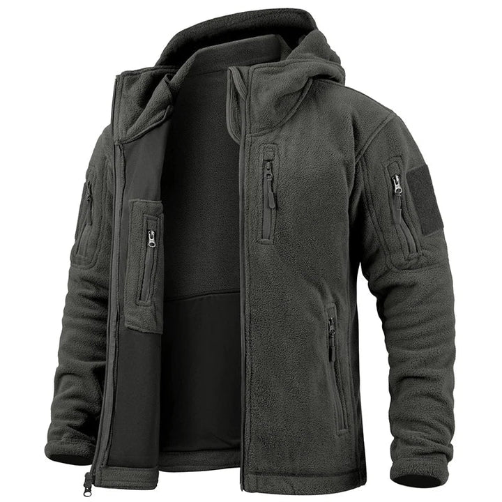 Mens Insulated Waterproof Hoodie Parka Coat Multi Pocket Warm