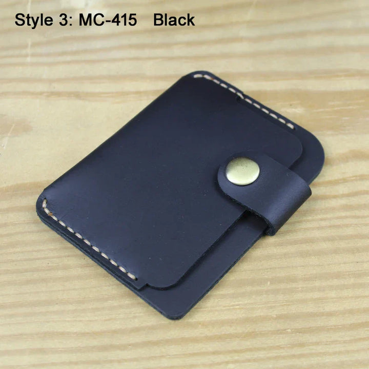 Mens Card Wallet Genuine Leather Slim Fit