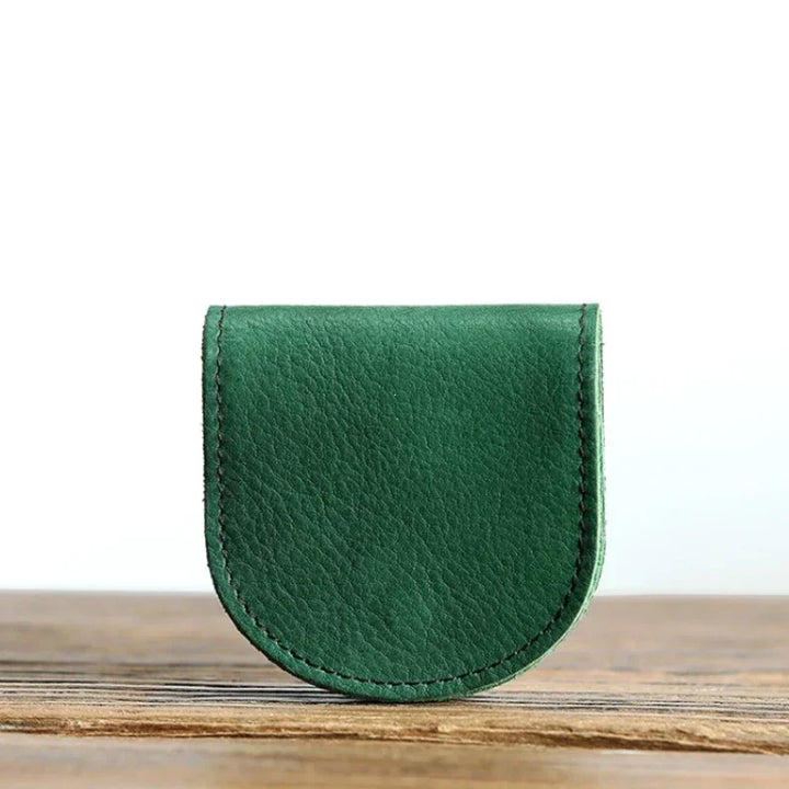 Unisex Small Leather Coin Purse Compact Design