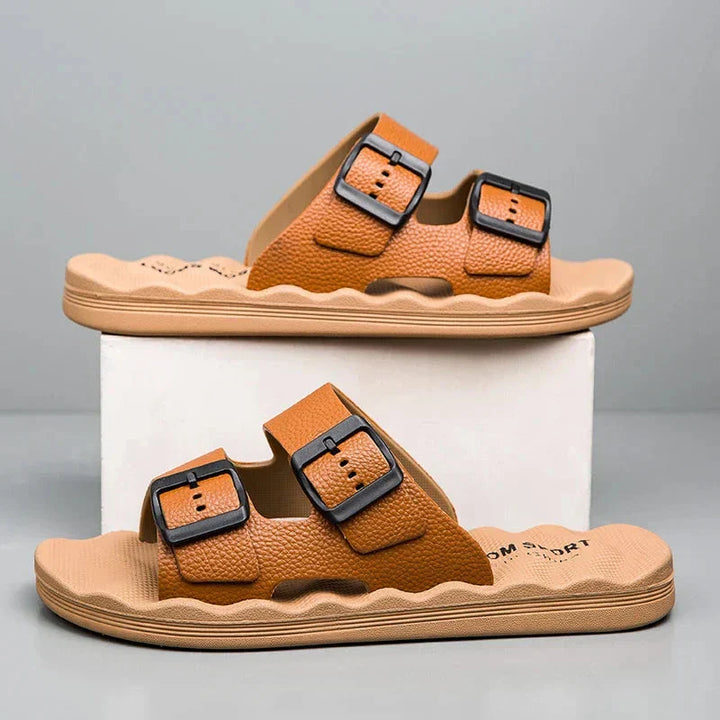 Unisex Adjustable Dual-Strap Sandals with Ergonomic Sole