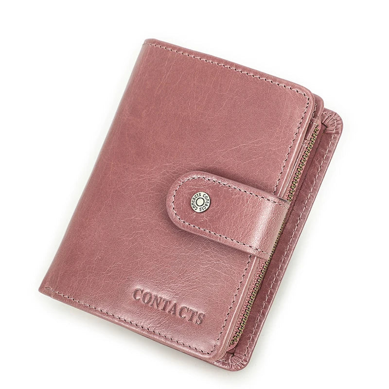 Mens Leather Wallet Bifold Slim Fit