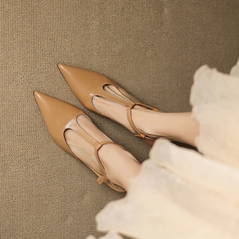 Womens Heels Genuine Leather Classic Fit