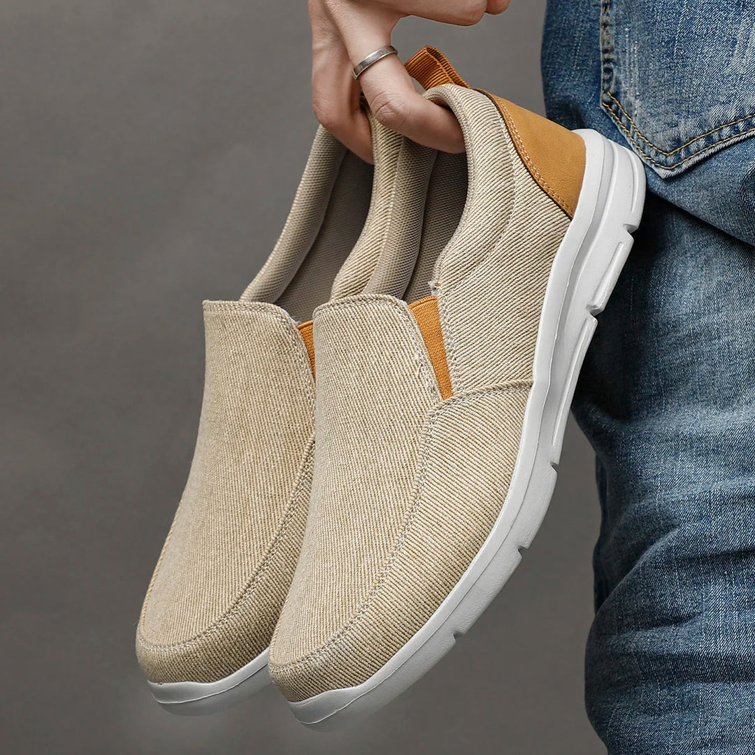 Unisex Loafers Breathable Canvas Slip-On - BritishMode