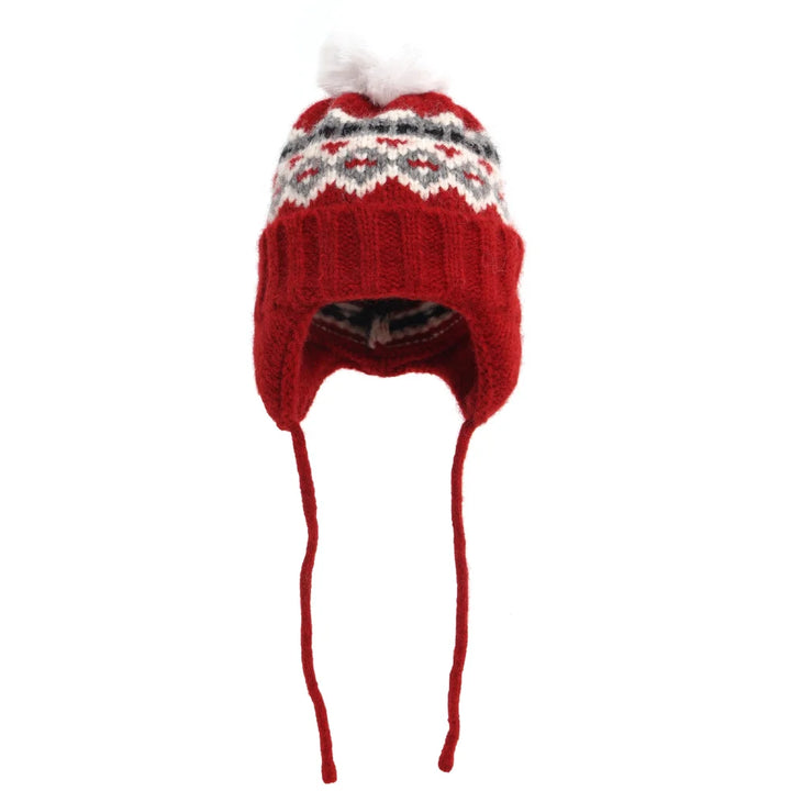 Womens Knit Hat with Pom Pom Warm Fit