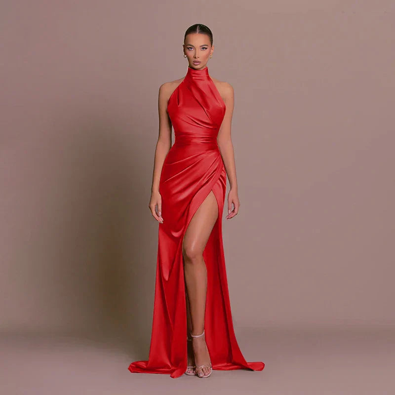 Womens Formal Gown Long Sleeve Elegant Fit