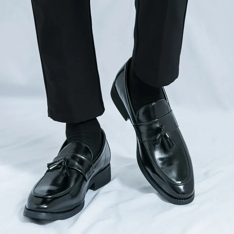 Mens Leather Loafer Slip-On