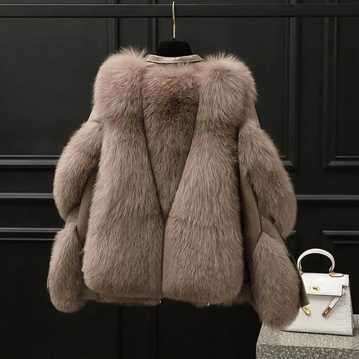 Womens Parka Coat Faux Fur Warm Winter