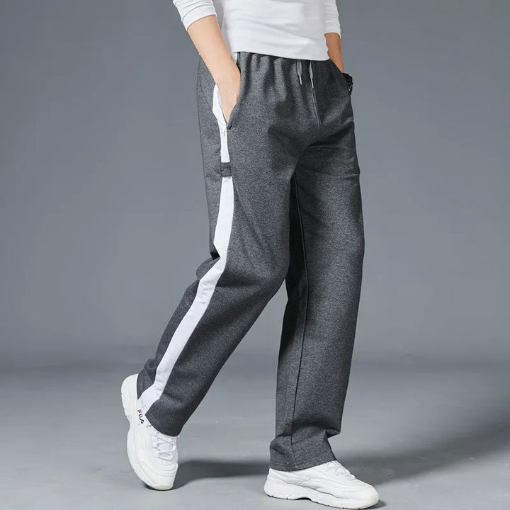 Mens Jogger Pants Comfortable Fit Striped