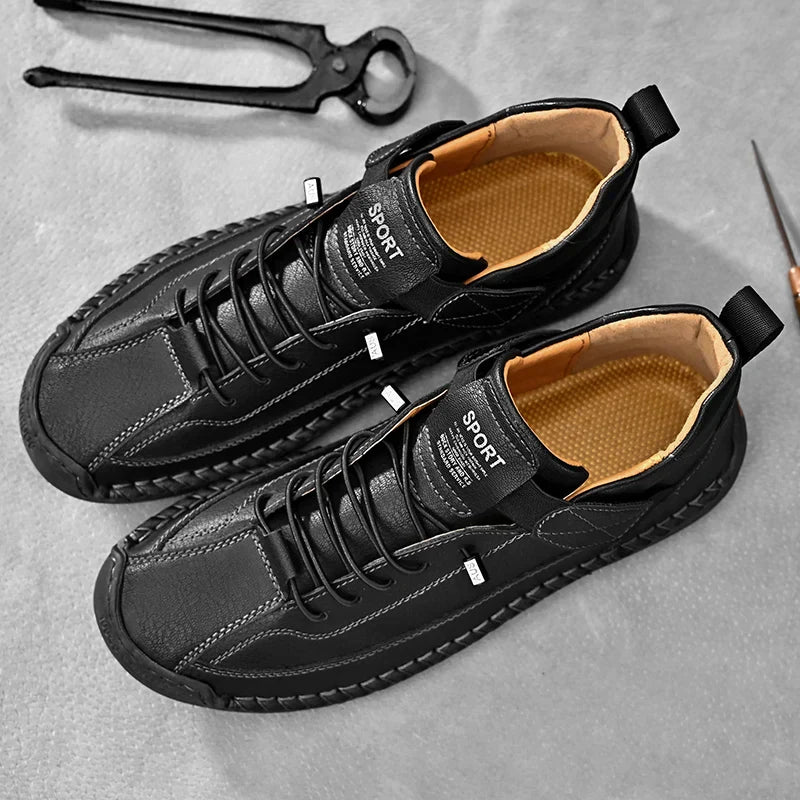 Mens Casual Walking Sneakers Moc Stitching Grip Outsole