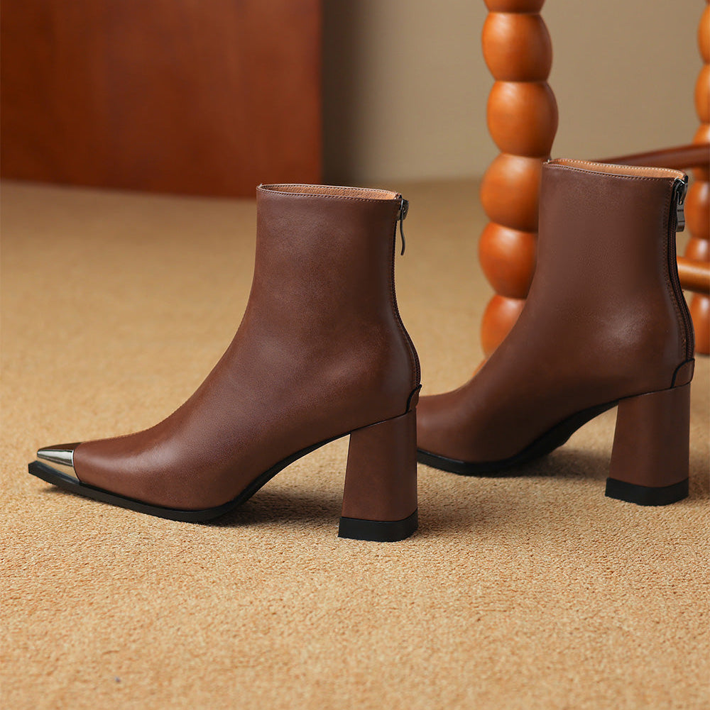 Womens Genuine Leather Boots Classic Fit