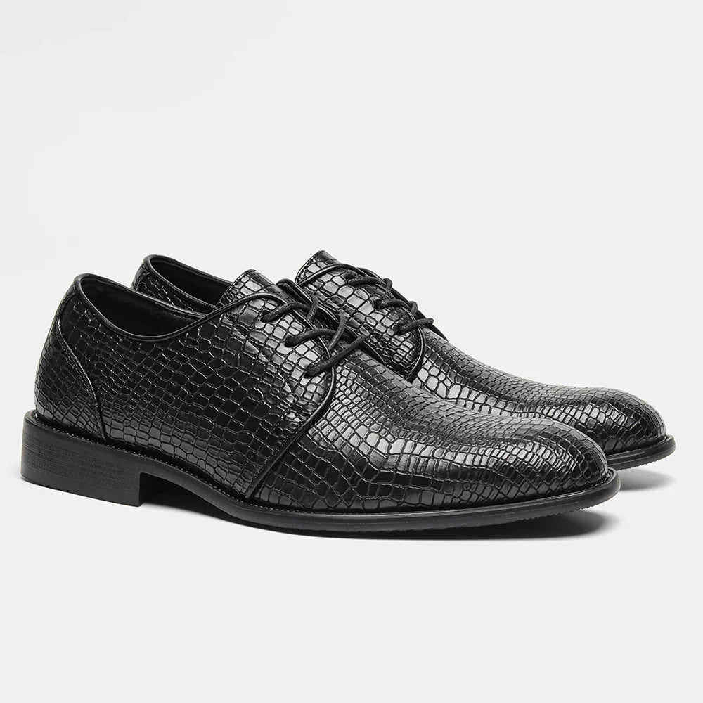 Mens Leather Oxford Dress Shoes