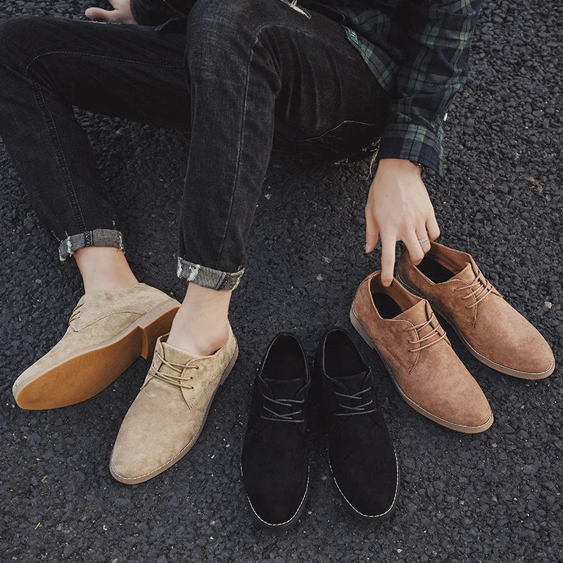Mens Oxford Shoes Suede Classic Fit