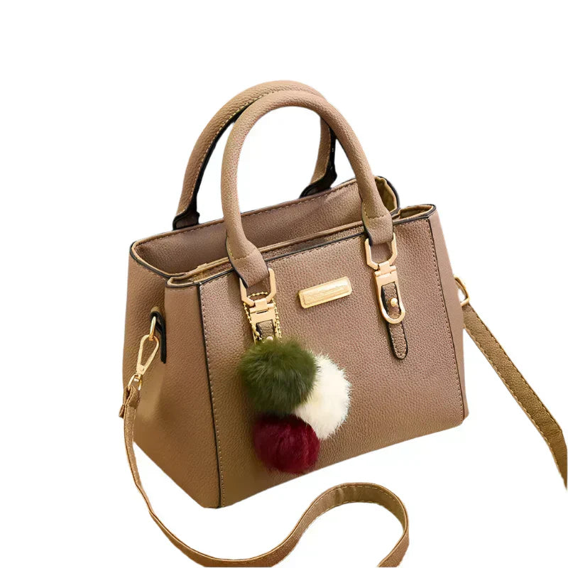 Womens Shoulder Bag Vegan Leather Structured Fit