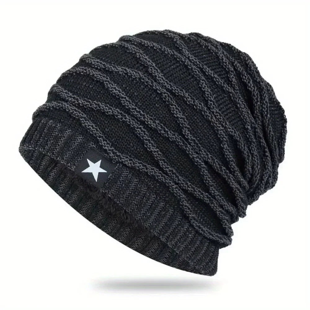 Unisex Slouch Beanie Warm Fuzzy Knit Hat