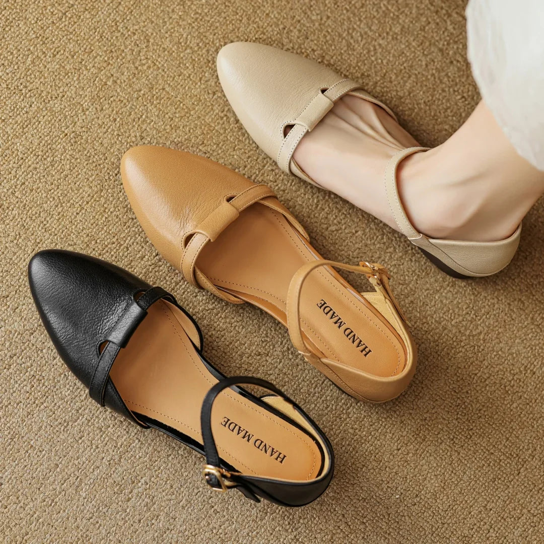 Womens Heels Genuine Leather Classic Fit