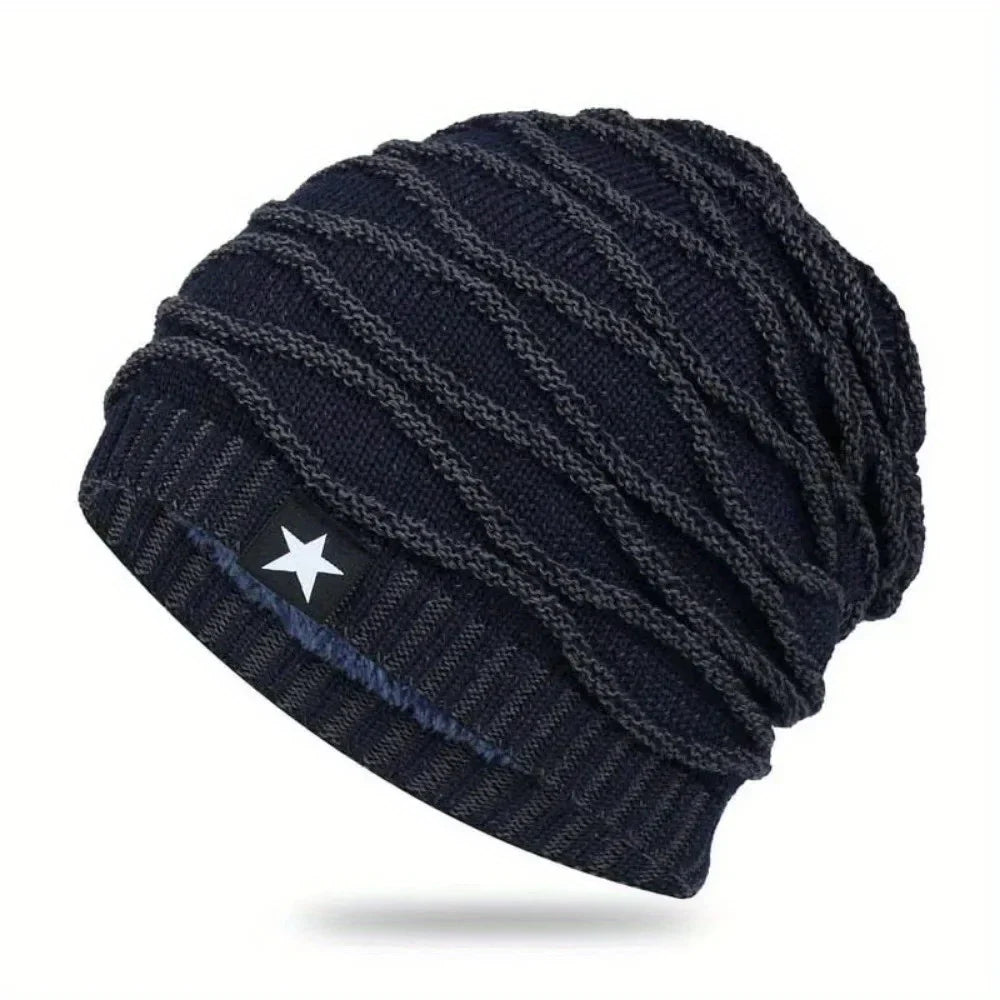 Unisex Slouch Beanie Warm Fuzzy Knit Hat