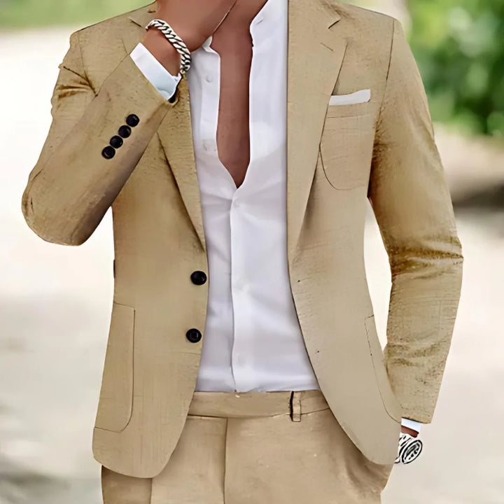 Mens Blazer Jacket Classic Fit Slim Style - BritishMode