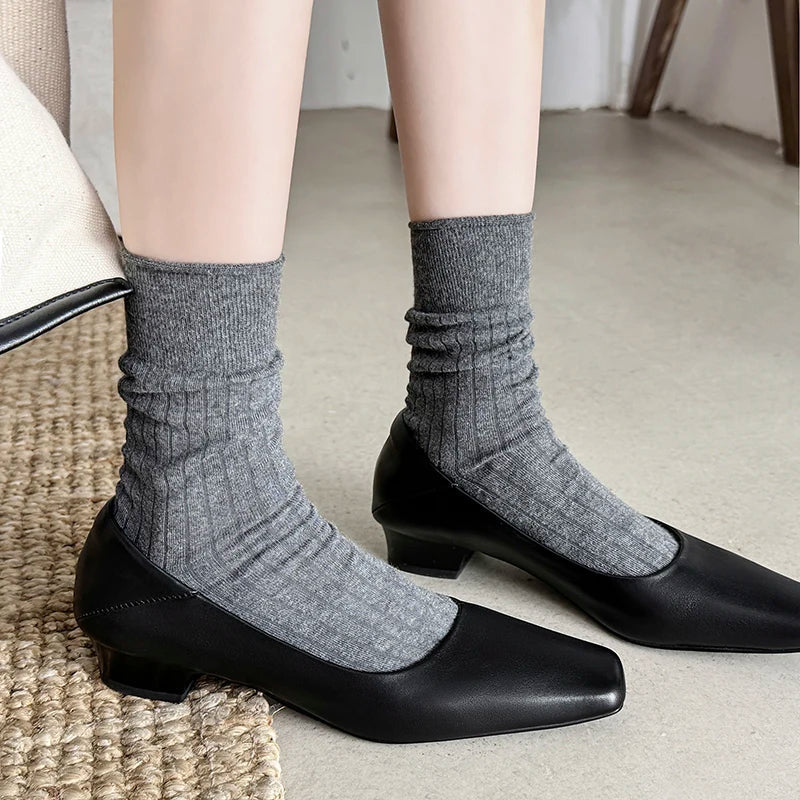 Womens Genuine Leather Pumps Classic Fit