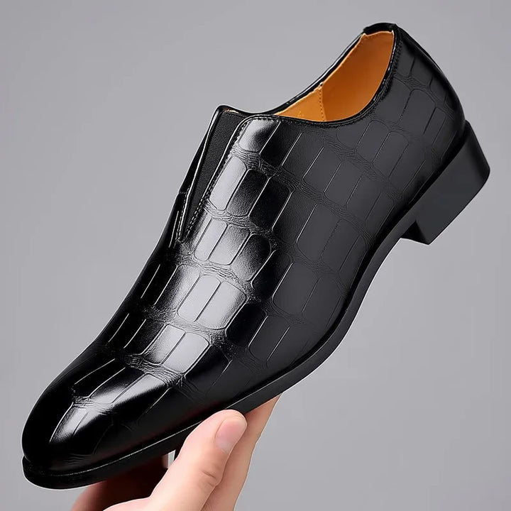 Mens Loafers Genuine Leather Slip-On
