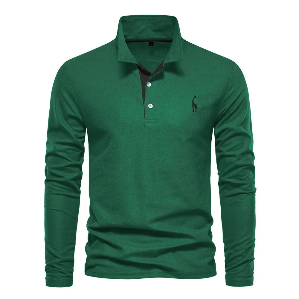 Mens Polo Shirt Embroidered Classic Fit
