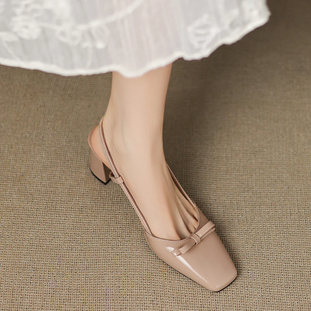 Womens Genuine Leather Heels Classic Fit