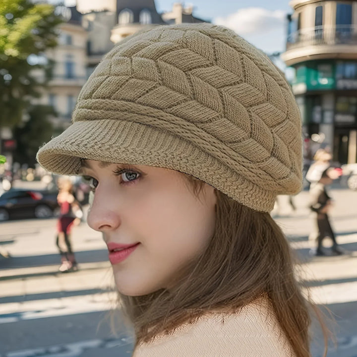 Womens Beanie Hat Knit Warm Cold Weather