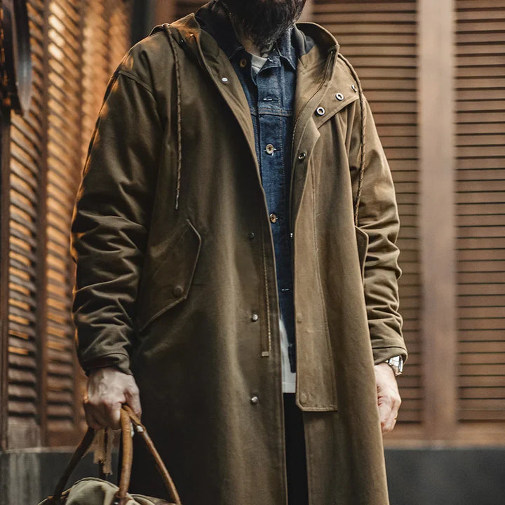 Mens Hooded Windbreaker Jacket Classic Fit - BritishMode