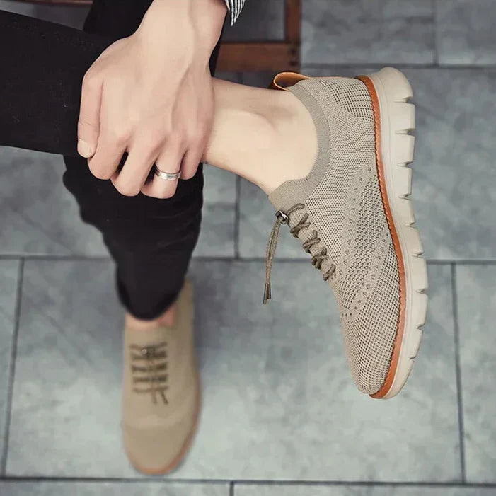 Unisex Sneakers Casual Lace-Up Design