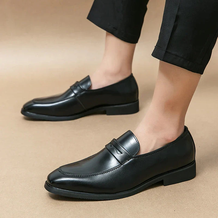 Mens Leather Loafers Slip-On Comfortable