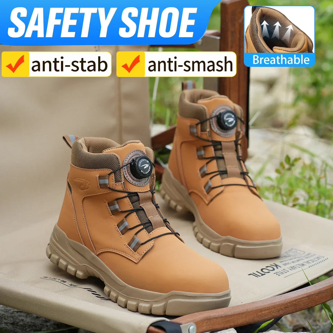Mens Waterproof Steel Toe Safety Boots