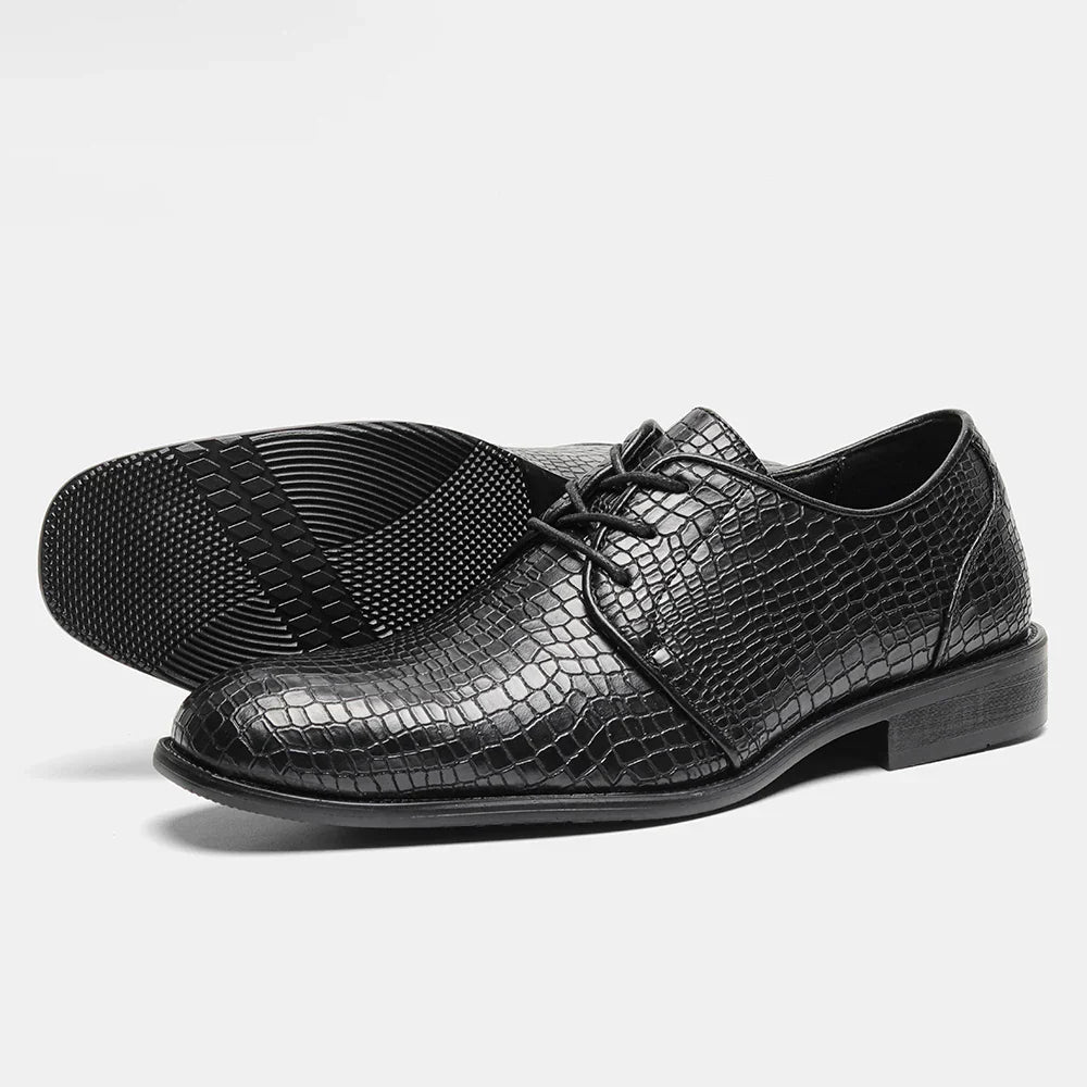 Mens Leather Oxford Dress Shoes