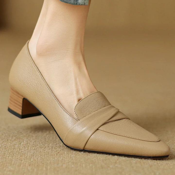 Womens Pumps Genuine Leather Classic Fit - BritishMode