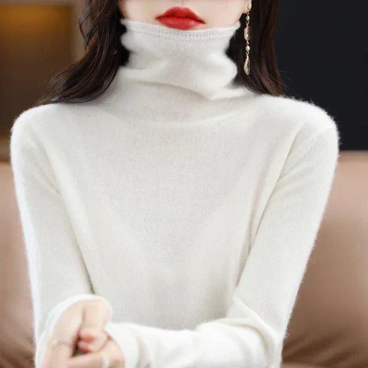 Womens Crew Neck Sweater Soft Merino Wool