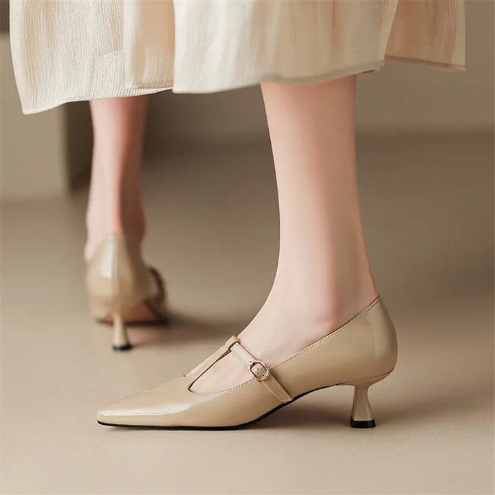 Womens Leather Heels Genuine Leather Classic Fit