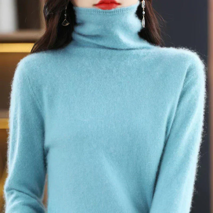 Womens Crew Neck Sweater Soft Merino Wool