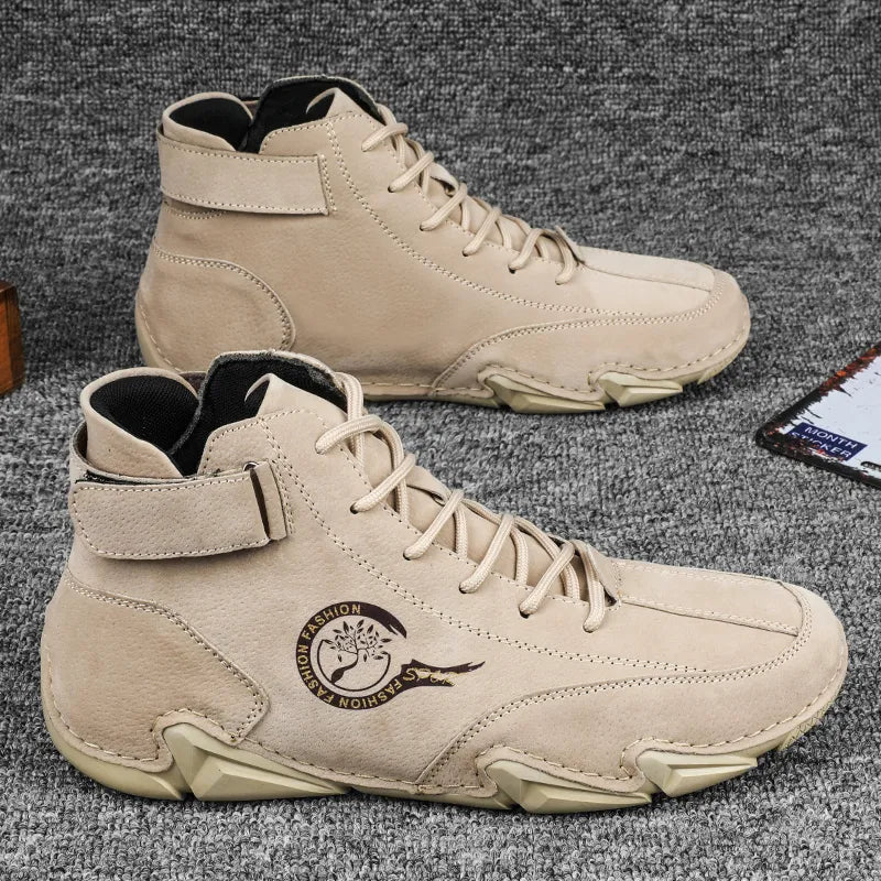 Mens Waterproof Leather Shoes Classic Fit