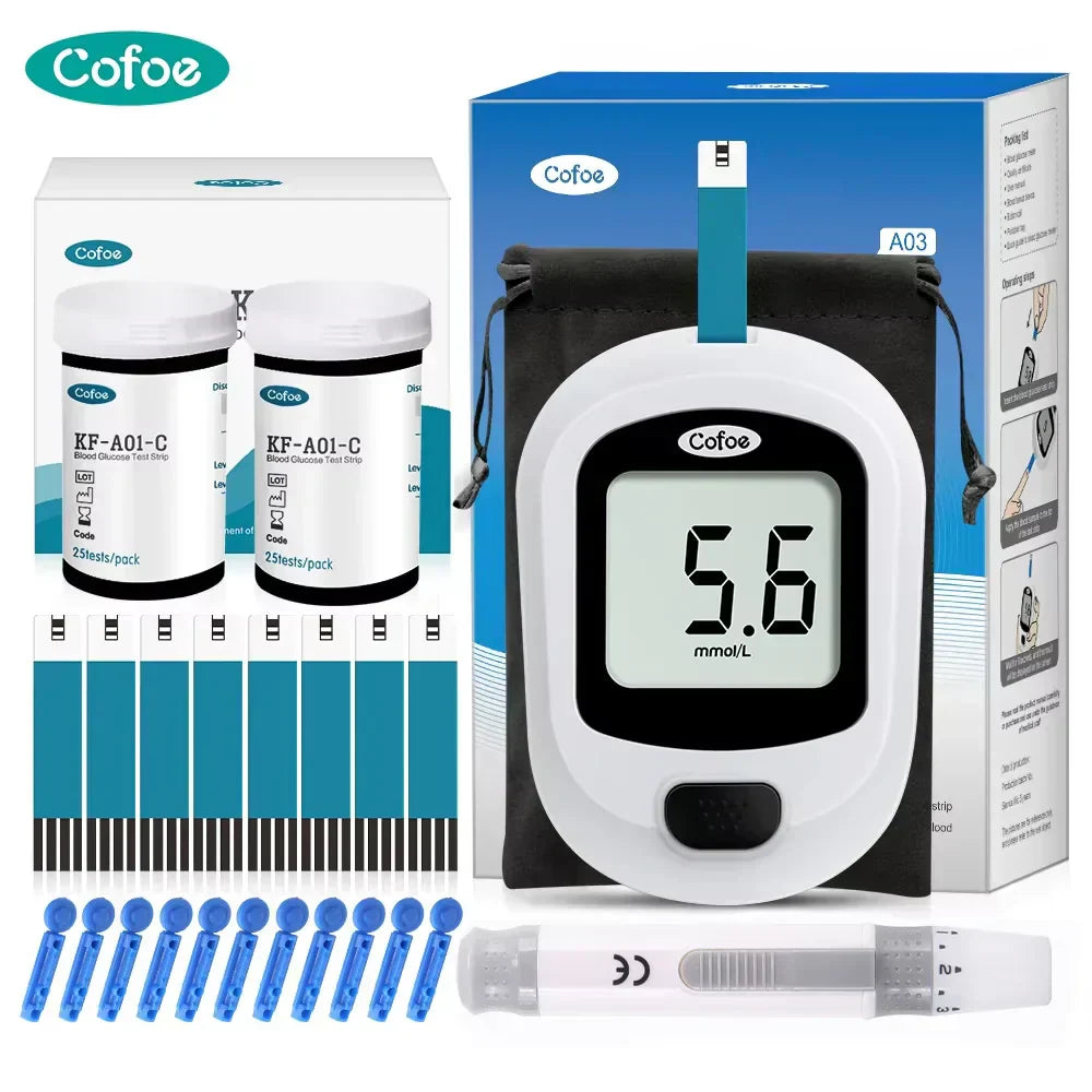 Blood Sugar Test Meter Kit with Strips Accurate Measurement - BritishMode